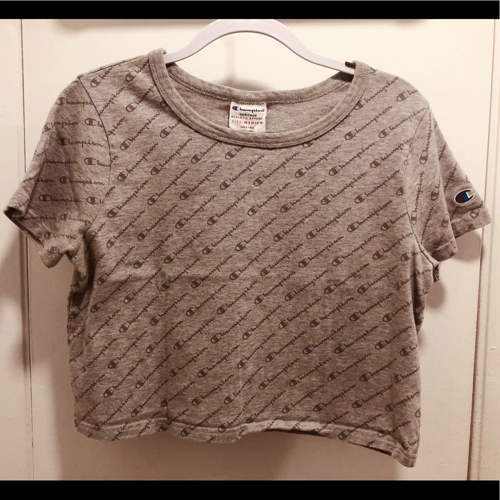 Champion Crop Top T- Shirt.